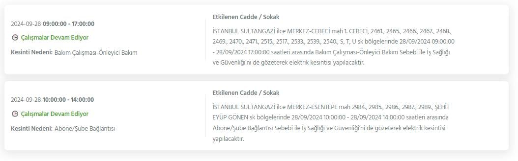 İstanbul'un 18 ilçesinde elektrikler kesilecek! BEDAŞ detayları açıkladı 4